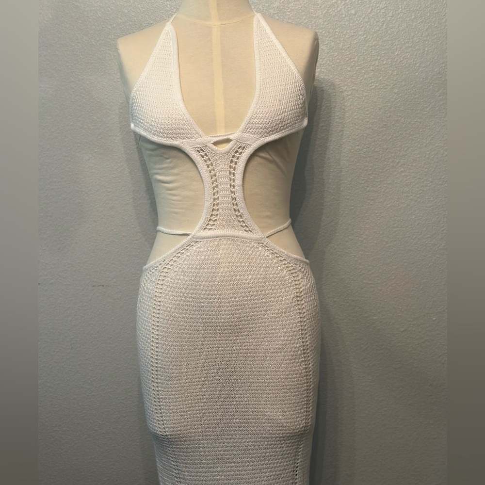 White crochet Maxi dress